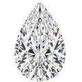 Pear cut diamond